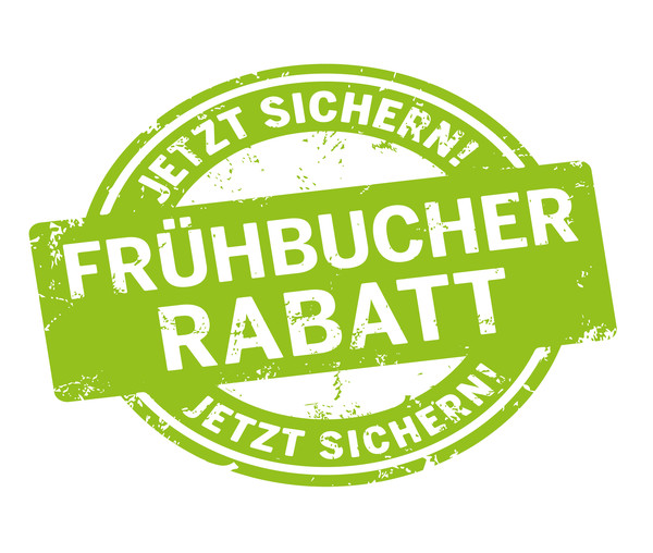 grünes Siegel Frühbucherrabatt